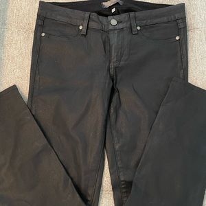 Shiny Paige Denim Black Pants Size 29